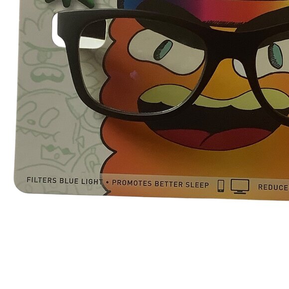 ICU Eyewear Kids Screen Vision Blue Light Filtering Large Oval Glasses Black NEW - Picture 4 of 7